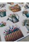 Flower Themed Sticker 16 Pieces Sticker 17x25 cm 1 Sheet Large Size - 3