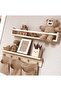 Wooden Hanger Shelf and Bookcase Shelf Educational Montessori Shelf 2 Pieces 50 cm