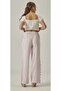 MUSLIN HIGH WAIST BOLT LEG SLIT PANT - 4