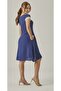 MUSLIN COLLAR LACE POCKET MIDI DRESS - 2