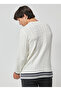 Altınyıldız Classics Crew Neck Standard Ecru Men's Sweater 4A4923100009 - 7