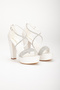 women's high platform with rhinestones wedding dress evening dress shoes - 3