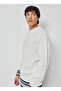 Altınyıldız Classics Crew Neck Standard Ecru Men's Sweater 4A4923100009 - 2