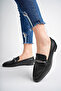 Women's Black Knotted Ballerinas - 3