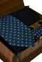 Wooden Boxed Tie - Pocket Handkerchief - Cufflinks - Socks Set - 5
