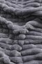 Merino Luxury Quality Modern Line 3 Piece Blanket Set Double Blanket Set - Anthracite - 3