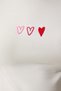 Women's Ecru Heart Embroidered Crop Knitted T-Shirt MX00158 - 4
