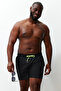 Black Plus Size Standard Fit Swim Shorts Tmnss24Kd00000 - 3