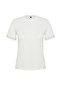 Beyaz İnci Detaylı Regular/Normal Kalıp Örme T-Shirt TWOSS24TS00070 - 11