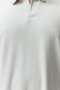Premium Large Size Stone Oversize Textured Ottoman Polo Neck T-Shirt Tmnss24Bf00047 - 4