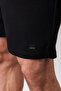 Black Regular/Normal Fit Textured Fabric Labeled Polo Collar Thick Tracksuit Set TMNSS23EM00003 - 8