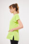 Single Top Neon Green Lycra Nurse and Doctor Uniform Top Scrubs - 3