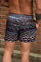 Fast Drying Midi Length Ethnic Patterned Swim Shorts - 3