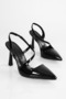 Women's Heida Black Patent Leather Stiletto - 5