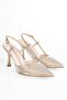 Women's Tony Gold Honeycomb Patterned Stiletto - 3