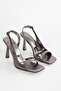 Women's Tobian Platinum Shiny Heeled Shoes