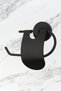 Stainless Set of 2 Black Ring Narrow Cover Toilet Napkin Holder - 5