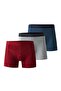 3-Piece Men's Boxers Cotton Lycra Waist Written Rubber 1003