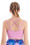 Women's Thin Strap Back Detailed Covered Sports Bra 7154 - 2