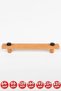 Cabinet Handles, 10 Pieces - 320 Mm (32 CM) - Natural Wooden Handles, Drawer Handles, Kitchen Cabinet Handles - 3