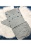 Wide Fit Winter Blue Flower Pattern Plus Size Mother Pajama Set