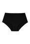 Women's High Waist Stitch-Free Laser Cut Panties (Elastic Waist) Set of 3 - Black - 7