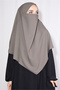 Medina Silk Medium Size Veiled Souffle Khimar - 3
