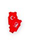Ataturk and Turkish Flag Designed Printed 2 Pieces Red Snap-On Sleeveless Unisex Baby Bodysuit - 3