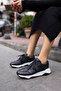 FAİNN WOMEN'S BLACK Genuine Leather EVA SOLE SNEAKER
