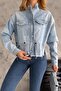 Women's New Season Bird Eye Chain Denim Jeans Jacket