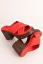 Women's Genuine Leather Platform Heeled Slippers msa.59 - 5