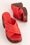Women's Genuine Leather Platform Heeled Slippers msa.59 - 3