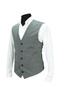 MEN'S VEST V NECK GREEN PLAID 50617 - 3