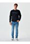 Logo Crew Neck Black Sweatshirt