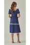 MUSLIN WATERMELON SLEEVE MIDI SIZE SCURFED DRESS - 4