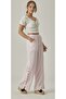 MUSLIN HIGH WAIST BOLT LEG SLIT PANT - 3