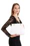 White Color Quilted Design Chain Strap Women's Bag - 3