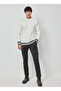 Altınyıldız Classics Crew Neck Standard Ecru Men's Sweater 4A4923100009 - 3