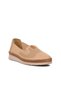 Ayk-574.141 Beige Genuine Leather Women's Casual Shoes - 3