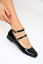 Black Patent Leather Women's Ballerinas 18939 - 5