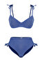 Lacivert Bağlamalı Balconette Kaplı Regular Yüksek Bel Bikini Takımı TBESS24BT00136 - 7