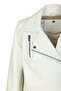 Women's Genuine Leather Off-White Leather Coat - 2