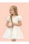 Girl's Dress Gold Leaf Patterned Elegant Girl's Dress Age 2-5 - 2
