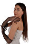 Stylish Elegant Bridal Wedding and Henna Night Gloves with Stones Black - 4