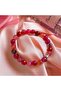 Pink Agate Stone Faceted Cut Bracelet - 2