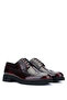 Men's Genuine Leather Claret Red Casual Shoes - 5