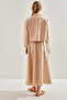 Women's Beige Modest Skirted Top and Bottom Hijab Set 60151016 - 6