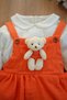 Baby Girl and Child Muslin Shirt Dress with Teddy Bear - 3