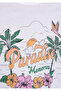Paradise Printed White T-Shirt Slim Fit / Slim Fit 1611448-620 - 5