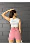 Women's Thick Strap Button Detailed Crop Top Bustier - 3